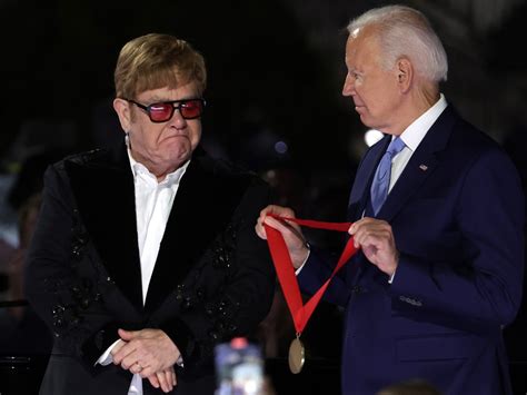 Elton John Presented With National Humanities Medal For Hiv Aids Work