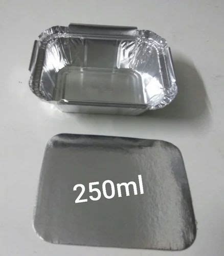 Rectangle Ml Aluminium Foil Container With Lid At Rs Piece In Surat