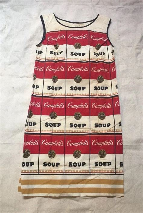 Rare & Original Andy Warhol Campbells Soup Can Paper Souper DRESS Pop ...