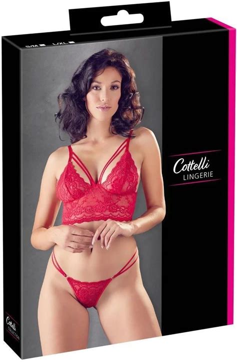 Cottelli Collection Lingerie Komplet Bielizny Bralette Und String