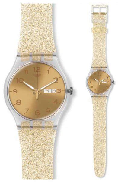 Swatch Suok Golden Sparkle Zegarek Net