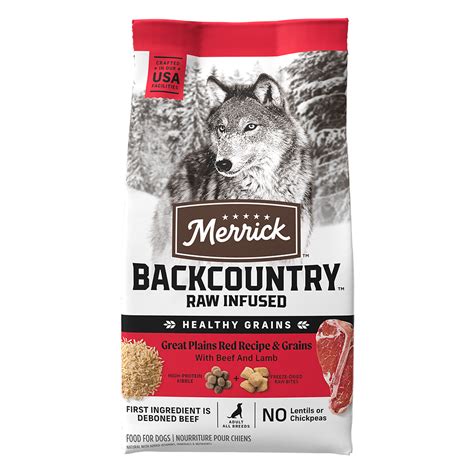 Backcountry Raw Infused Great Plains Red Dog Food Merrick Pet Care