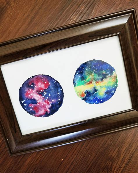 Double Nebula : r/Watercolor