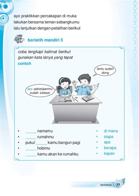 Materi Pelajaran Bahasa Indonesia Kelas 3 Mi Semester 1 2 - Riset