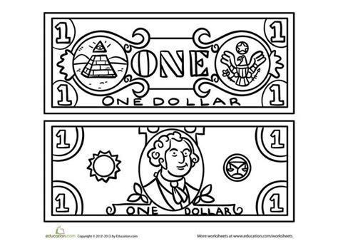 Dollar Worksheet Coloring Pages Math Methods