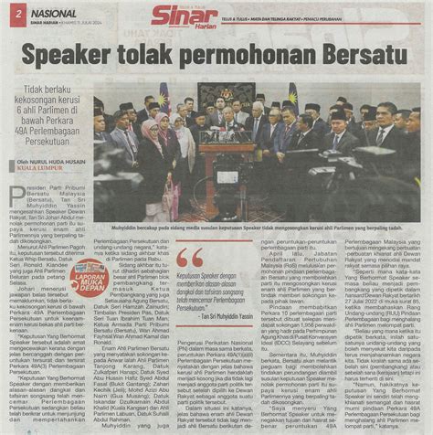 Portal Rasmi Parlimen Malaysia KERATAN AKHBAR