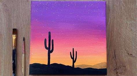 Sunset Acrylic Painting Easy for Beginners | Easy Acrylic Sunset ...