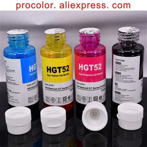 Ciss Dye Ink Refill Kit For Hp Gt 51 52 53 Gt52 Gt53 Ink Tank Bottle