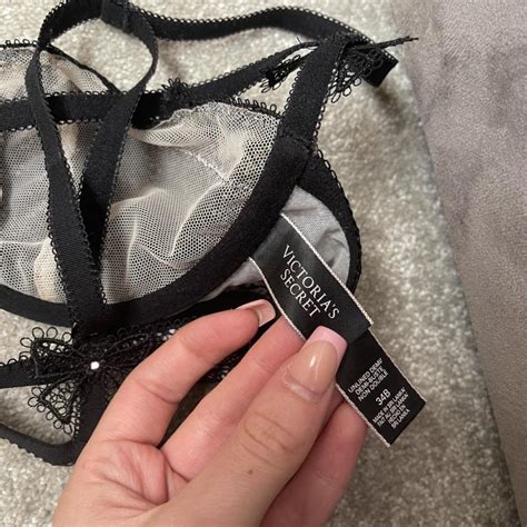 Victoria Secret Black Lace Bralette Such A Nice Bra Depop