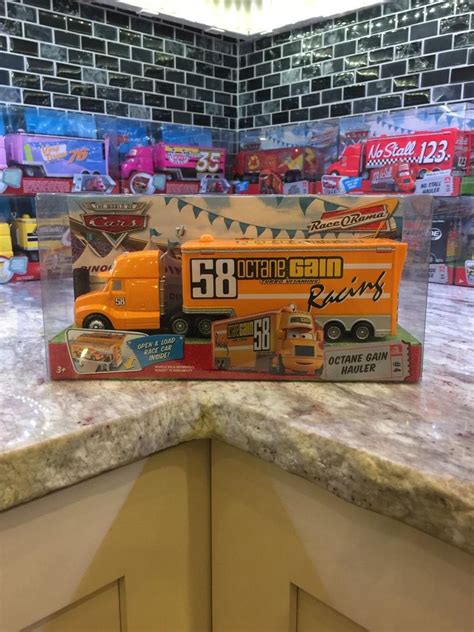 DISNEY PIXAR CARS- OCTANE GAIN HAULER TRAILER NO. 58 VHTF RARE ...