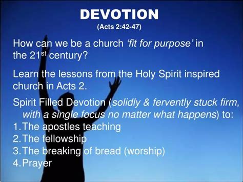 PPT - DEVOTION (Acts 2:42-47) PowerPoint Presentation, free download ...