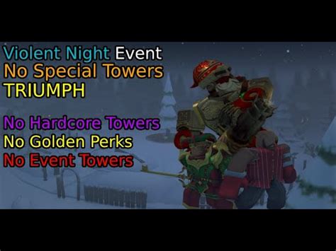 Violent Night Event Triumph No Engineer Golden Minigunner Tower