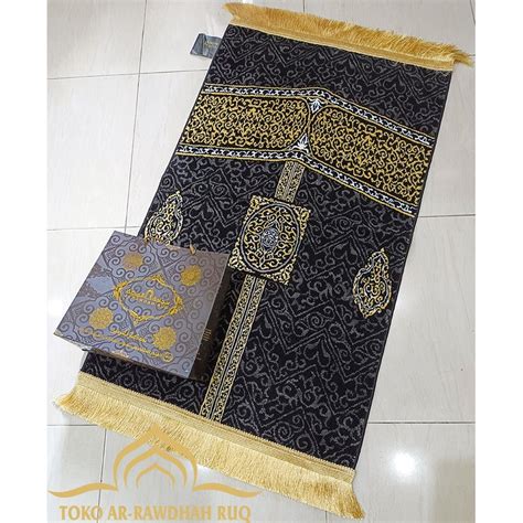 Jual Sajadah Motif Kiswah Kabah Kiswa Kabah 042 Shopee Indonesia