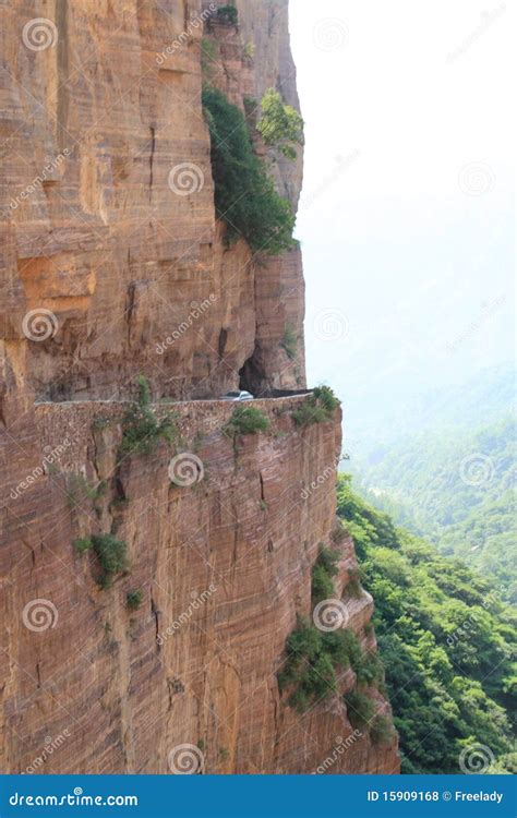 Guoliang Tunnel In Henan Province Of China Stock Photo Image Of Cliff