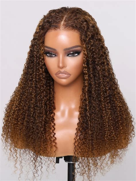 Unice Bye Bye Knots Wig 7x5 Glueless Lace Highlight Piano Brown Kinky