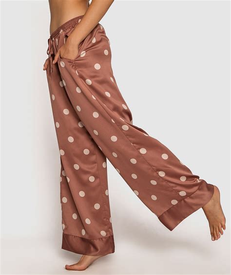 Bras N Things Nearly Nude Wide Leg Pants Polka Dot