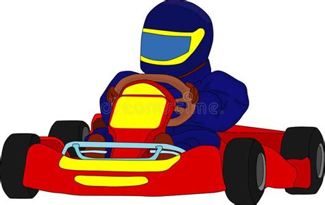 Os Desenhos Animados Do Vetor V O Kart Ilustra O Do Vetor Ilustra O