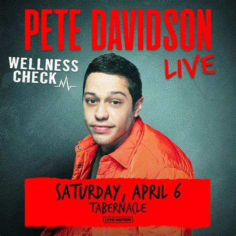 🎤 JUST ANNOUNCED 🎤 Pete Davidson - Wellness Check on April 6! 🎫 Presale: Wednesday, Feb 14 at ...