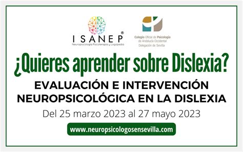 Evaluaci N E Intervenci N Neuropsicol Gica En La Dislexia Isanep