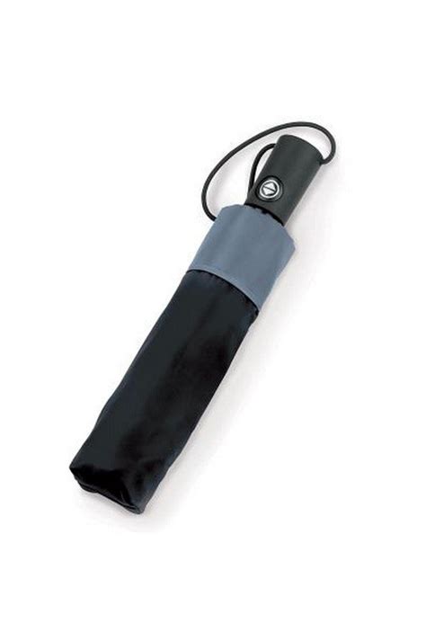 Totes Wonderlight Auto Double Canopy Umbrella Black Grey