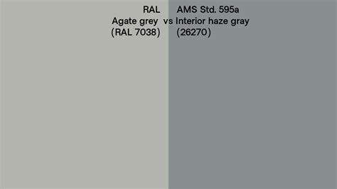 RAL Agate Grey RAL 7038 Vs AMS Std 595a Interior Haze Gray 26270