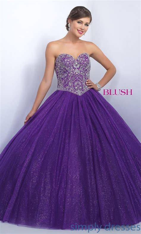 Blush Strapless Sweetheart Quinceanera Gown Brought To You By