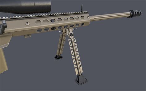 3d m107a1 rifle model