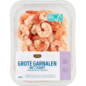 Jumbo Gemarineerde Grote Garnalen Met Staart 200 G Bestellen Jumbo