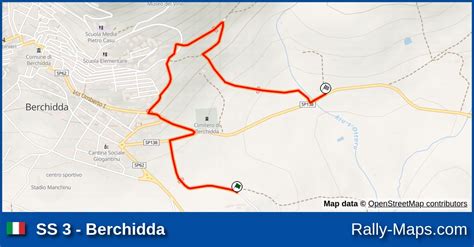 SS 3 - Berchidda stage map | Rally dei Nuraghi e del Vermentino 2020 [CIRT] 🌍 | Rally-Maps.com