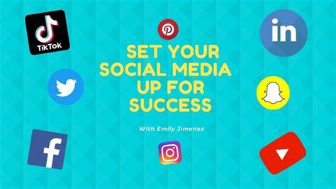 Learn How To Set Up Your Social Media For Success Youtube