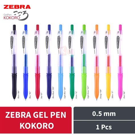 Jual Gel Pen Pulpen Ballpoint Pena Zebra Kokoro Mm Shopee Indonesia