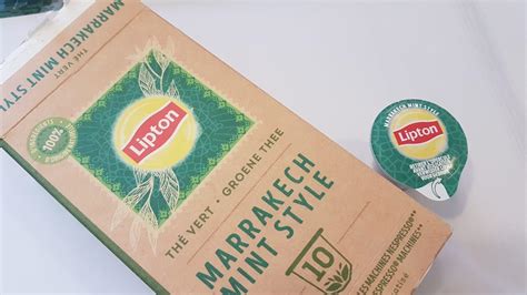 Lipton Thé Vert Marrakech Mint Lot de 4x10 Capsules Amazon fr Epicerie