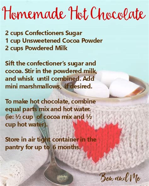 Homemade Hot Chocolate Ben And Me