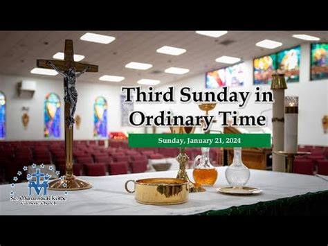 Third Sunday In Ordinary Time January Youtube