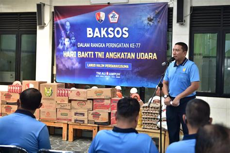 Peringatan Ke Hari Bakti Tni Au Danlanud Halim P Gowes Bersama Dan