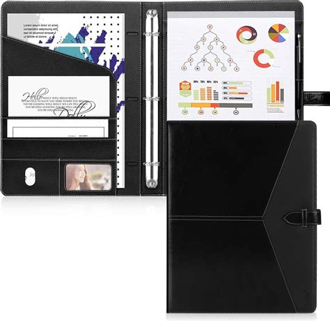 Amazon Toplive Padfolio Ring Binder Round Ring Business