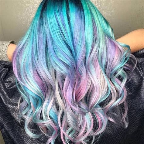 Unicorn Pastel Hair 🦄💖🌈 Unicorn Hair Color Hair Styles Holographic Hair