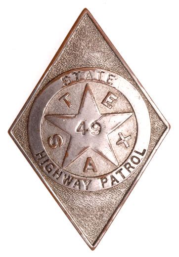 RARE 1930-35 Texas State Highway Patrol Badge #49 | eBay