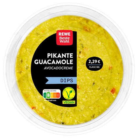 Rewe Beste Wahl Pikante Guacamole Vegan G Bei Rewe Online Bestellen