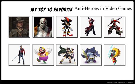 Top 10 Anti Heroes In Video Games By Forestthegamer On Deviantart