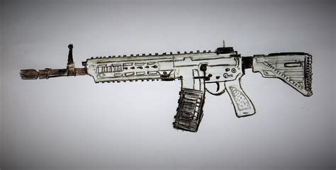 Assault Rifle Drawing