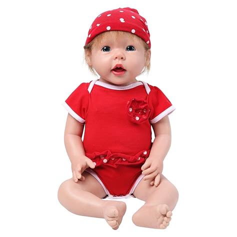 Buy IVITA Silicone Baby Dolls With Hair Not Vinyl Material Dolls Real