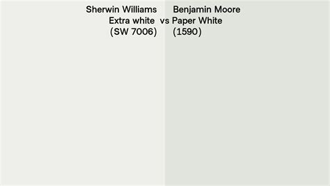 Sherwin Williams Extra White Sw 7006 Vs Benjamin Moore Paper White