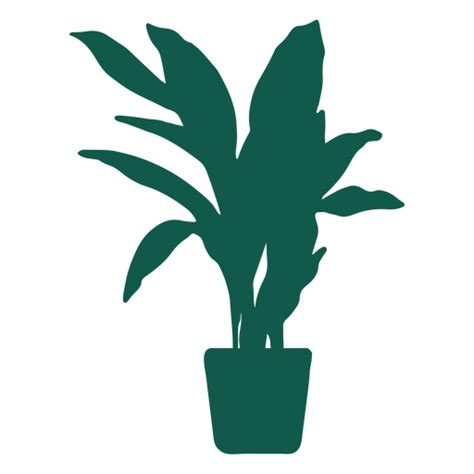 Design Png E Svg De Silhueta De Planta Frondosa Para Camisetas