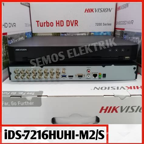 Jual Dvr 16 Channel Hikvision 7216HUHI M2 S Turbo HD UP TO 8MP Dvr 2