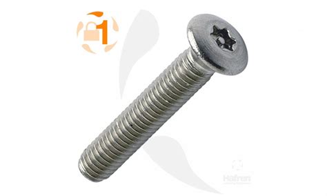 Raised Countersunk A2 Stainless Steel 6 Lobe Pin Machine Screw PSM