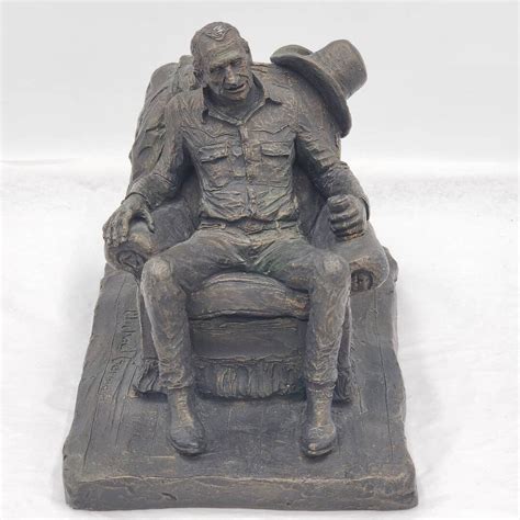 Michael Garman Sculpture American Cowboy 1973 Chairman Of The Etsy