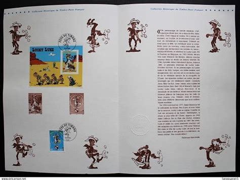 Otros Sin Clasificaci N Philatelie Document Officiel Lucky Luke