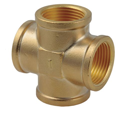 4 WAY BRASS FITTING FFFF 1 NOVASERVIS