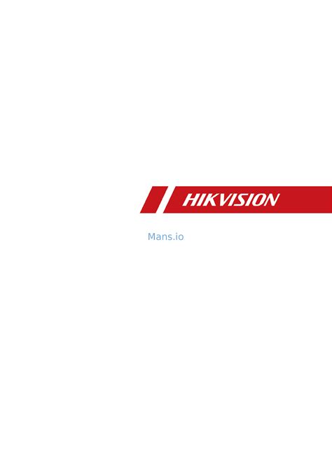 Hikvision DS 2TD8167 190ZE2F WY User Manual Online